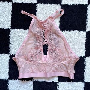 Dobreva Pink Lace Bralette XS